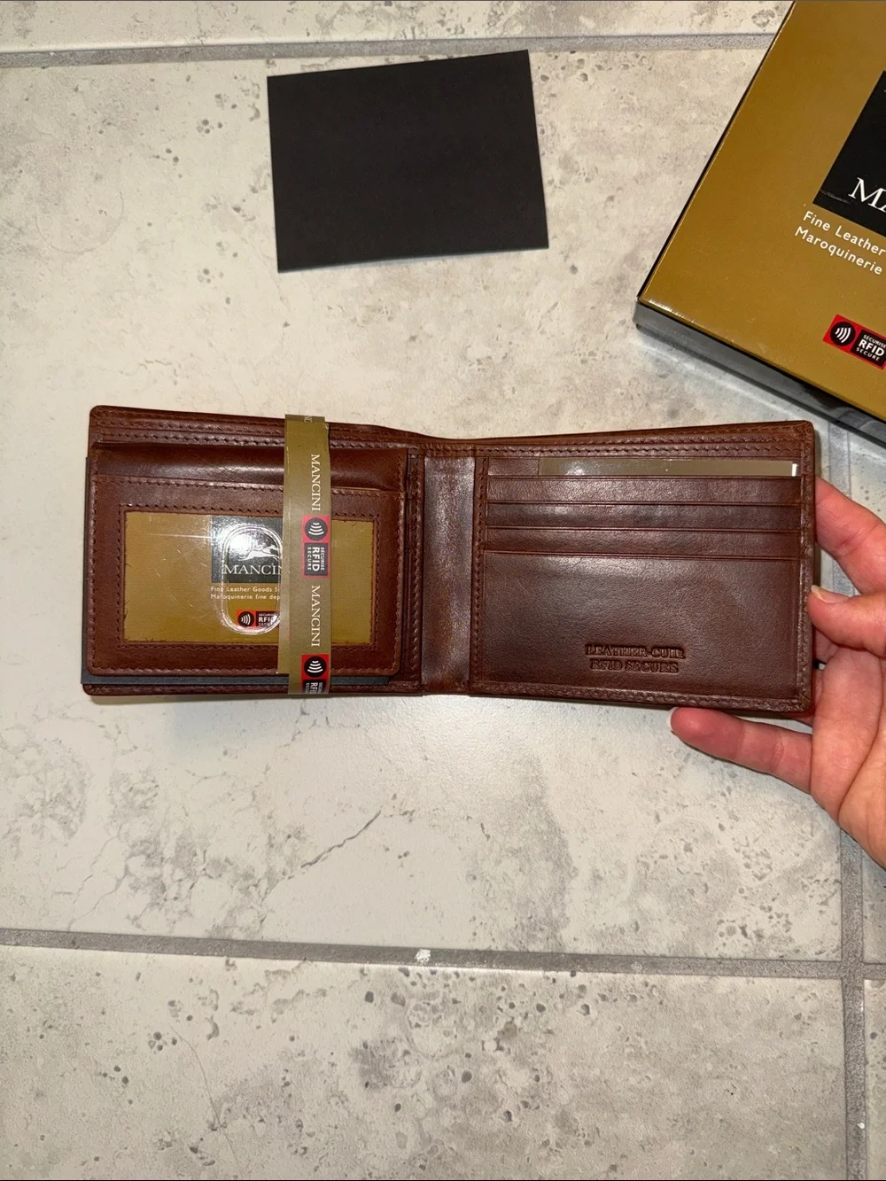 Men's Brown Leather Wallet